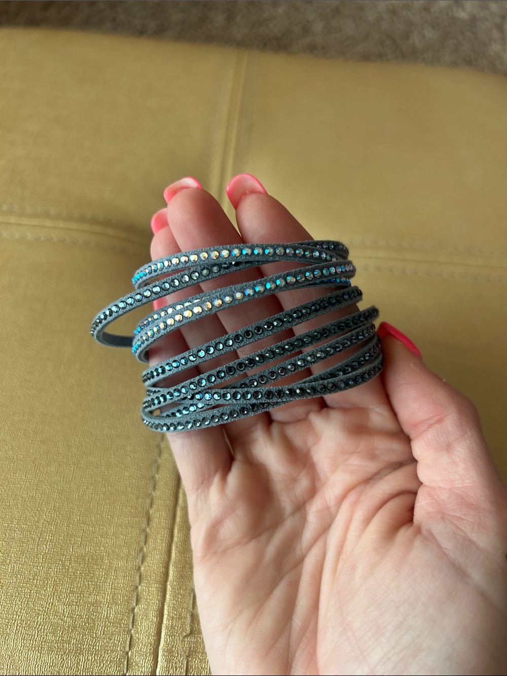 Touchstone Crystal by Swarovski Wrap Star Bracelet Denim